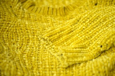 lime green knitted fabric, textile background
