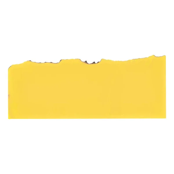 Złom Żółtego Papieru Spalonymi Krawędziami Projektu Scrapbookingu — Wektor stockowy