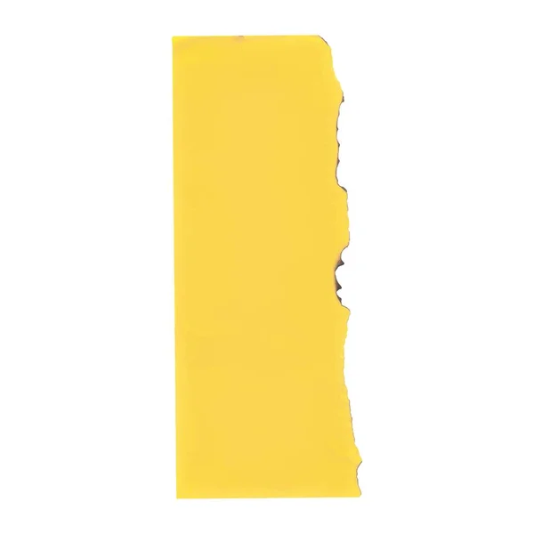 Брухт Жовтого Паперу Випаленими Краями Дизайну Скрапбукінгу — стоковий вектор