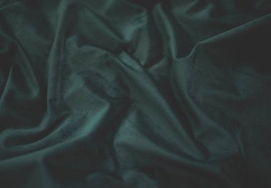 koyu yeşil tekstil arkaplan, zümrüt kadife katlanmış arkaplan resmi, arka plan web tasarımı için yeşil ipek kumaş,