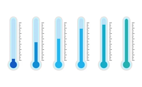 Thermometer Low Temperature Cold Freeze Vector Illustration Low Temperature Zero — Stock Vector