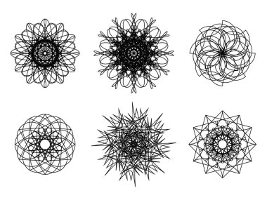 Yuvarlak şekilli güzel desen tasarımı, dekorasyon karmaşık çizgi, çiçek, mandala, karmaşık dekorasyon vektörü, tasarım süslemesi, desen karmaşık, çiçek veya mandala mandala ruhani geometrisi