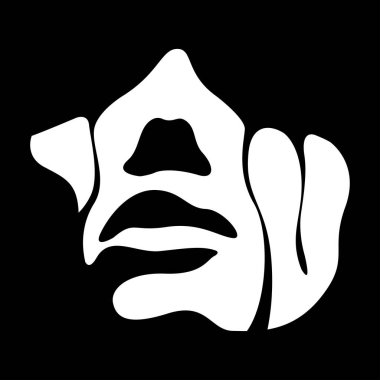 siyah ve beyaz ışık ve bir kadının yanaklarından süzülen gözyaşlarının gölgeli vektör çizimi. Savaş, şiddet mağduru, kadınlara karşı aile içi şiddet, taciz, taciz. Sosyal poster. 