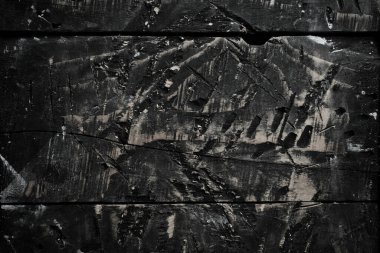 Ahşap dokular. Makro fotoğraf. Siyah doku arka planı. Üst görünüm.