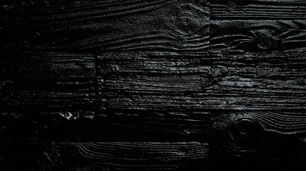Fondo Madera Carbonizado Por Fuego Banner Textura Negra Espacio Libre —  Fotos de Stock
