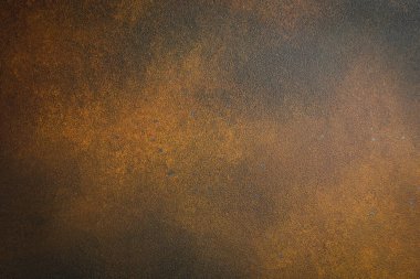Pas taklidi yapılmış koyu kahverengi grunge arka plan. Metin için boş alan. Üst görünüm.