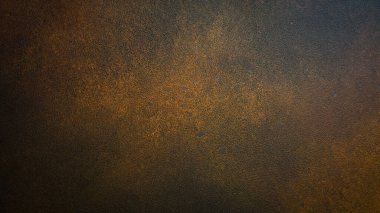 Koyu kahverengi desenli yüzey. Metin için boş alan. Paslı metal arkaplan.
