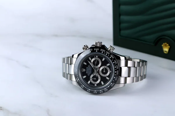 Rolex Montre Bracelet Modèle Cosmographe Daytona Huître Chronomètre Perpétuel Avec — Photo