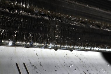 Sıcak yaz boyunca yatak odasındaki yüksek basınçlı elektrikli su pompasıyla kirli toz temizleme ve yıkama işlemi, küf tozu fan tozu balçık bakterisi balçık temizleme suyu pompası