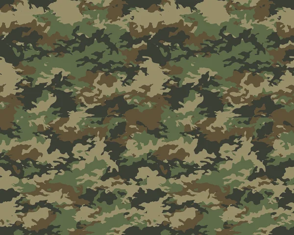 Modernt Kamouflagemönster Militärt Tryck Sömlös Illustration — Stock vektor