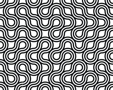 Beyaz zemin üzerinde siyah dalga çizgileri olan soyut arkaplan