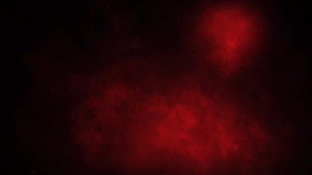 Dark Red Clouded Atmosphere Bakgrund Loop Har Intensiva Röda Moln — Stockvideo