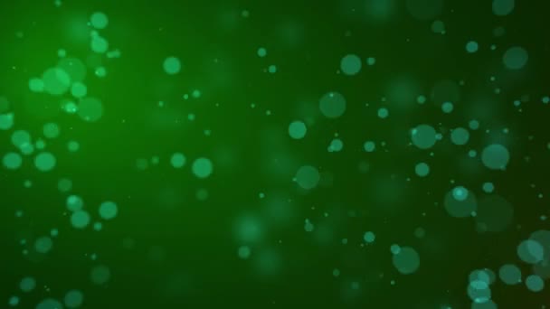Zielony Gradient Animowanymi Kółkami Pętla Posiada Zieloną Gradientową Atmosferę Animowanymi — Wideo stockowe