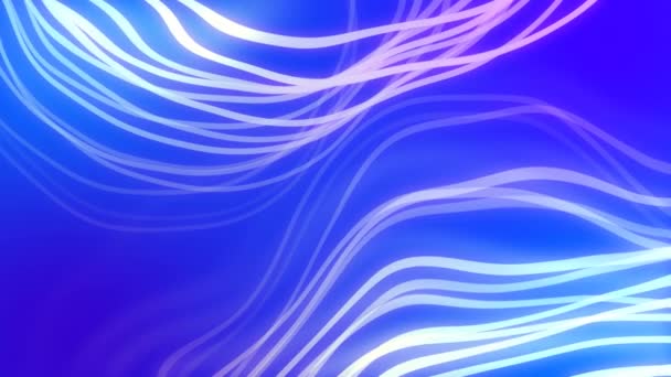 Líneas Brillantes Atmósfera Gradiente Azul Loop Cuenta Con Líneas Brillantes — Vídeo de stock