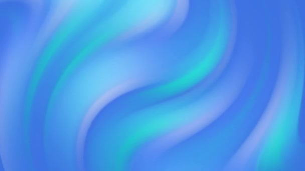 Azul Aqua Twisting Overlap Fundo Loop Apresenta Ondas Azuis Aqua — Vídeo de Stock