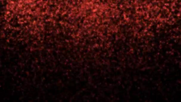 Red Particle Rain Background Loop Apresenta Partículas Vermelhas Brilhantes Caindo — Vídeo de Stock