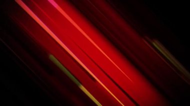 Süper Kahraman Çizgi Şablonu 4K Döngü kırmızı, sarı ve mavi çizgileri bir döngü içinde koyu kırmızı bir atmosferde ekranda çapraz olarak uçuyor..
