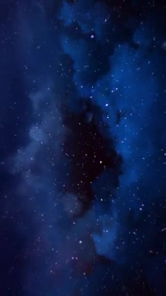 Вертикальна Блакитна Різдвяна Хмара Пролітаюча Петля Має Пролітаючі Сині Хмари — стокове відео