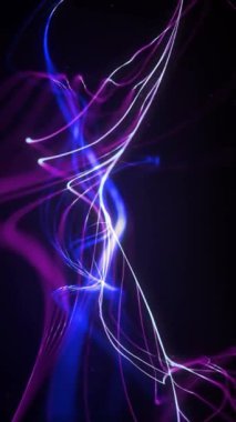 Dikey Kozmik Sicim Teorisi 4K döngüsü, dikey dikey oran döngüsünde gökkuşağı benzeri çok renkli parçacıkların sicimlerinin görüntüye girip çıkmasını sağlar..