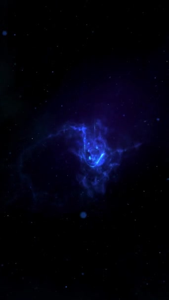 Vertical Plasma Bursts Blue Background Loop Apresenta Explosões Plasma Azul — Vídeo de Stock