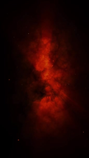 Vertical Red Volume Light Smoke Loop Apresenta Fumaça Animada Com — Vídeo de Stock