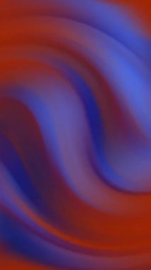 Dikey Mavi ve Turuncu Gradyan 4K döngüsü dikey oran döngüsünde dönen mavi ve turuncu renkli dalgaları içerir.