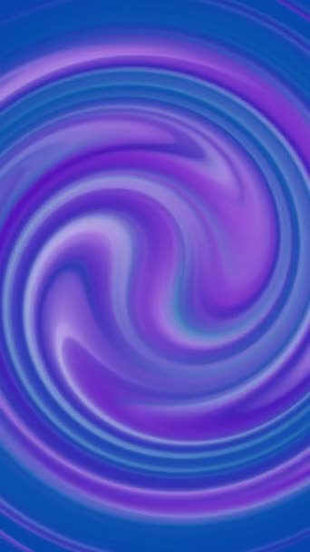 Vertical Blue Purple Dream Twist Loop Apresenta Ondas Coloridas Azuis — Vídeo de Stock