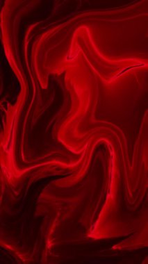 Dikey Kırmızı Leke Smear Arkaplan 4K döngüsü, lekelenmiş veya lekelenmiş sıvı dikey oran döngüsünde canlandırılmış soyut kırmızı gradyan şekilleri içerir.