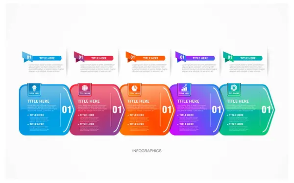 Infographic iş afişi tasarım şablonu sunum için iyi bir taşıyıcı