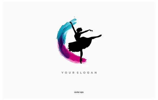 Ballet icon logo vector design template, Abstract people logo design. Harp logo, Gym, fitness, running trainer vector colorful logo. Active Fitness, sport, dance web icon and symbol