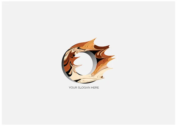 O harfi logosu modern illüstrasyonlarla, şirketinizin tanıtım medyası logosu için uygun, O harfi simgesi tasarım elemanları