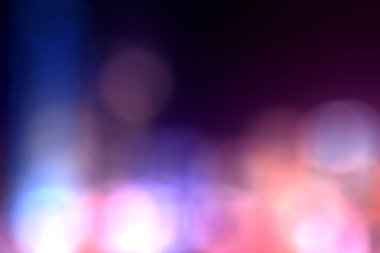 Şehrin tepesindeki bulanık manzara ve gökyüzü, şehir merkezindeki bulanık gökyüzü şehrinin soyut çifte pozu daire şeklinde ışık arka planı ve lens efekti kavramı..