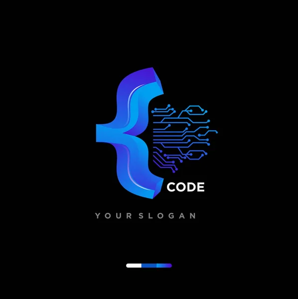 Logo Coding Vector Programmer Logo Icon Technology Symbol Code Logo ...