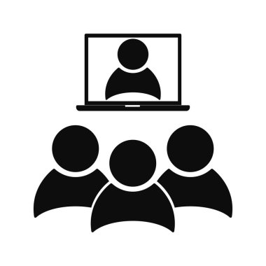 İş toplantısı, tartışma. Takım çalışması aktivitesi. Beyaz Yakalı İşçi. Vektör illüstrasyonu