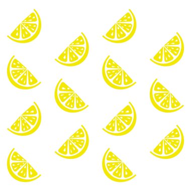 Beyaz arka planda taze ve sulu limon. Vektör illüstrasyonu