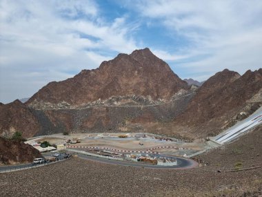 Dağlarda yol, hatta, Dubai, BAE. 