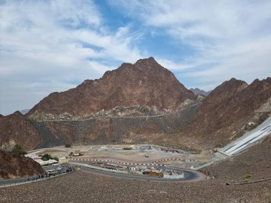 Dağlarda yol, hatta, Dubai, BAE. 