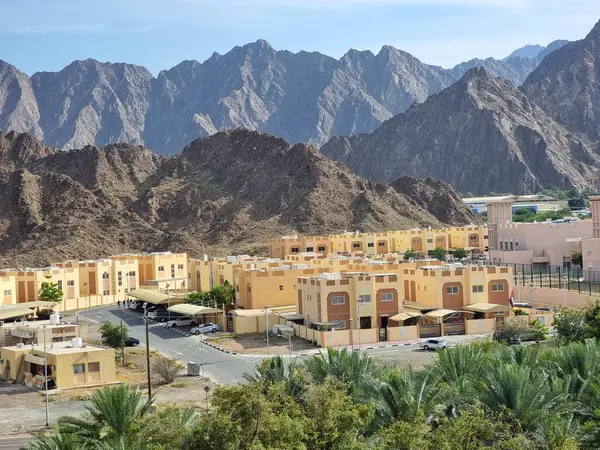 Şehrin güzel mimarisi, Hatta, Dubai, BAE. 