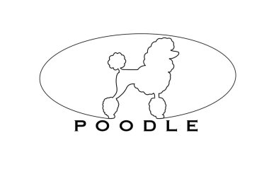 Bir kanişin silueti, oval bir çerçevenin içinde zarif ve kendine özgü profilini vurguluyor.