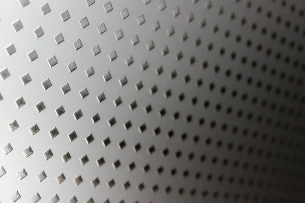 Piccoli Quadrati Lucidi Uno Sfondo Metallico Con Vista Angolo Superficie — Foto Stock