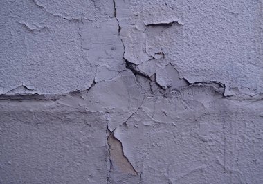 Concrete Wall With Cracked Stucco Grunge Texture Background