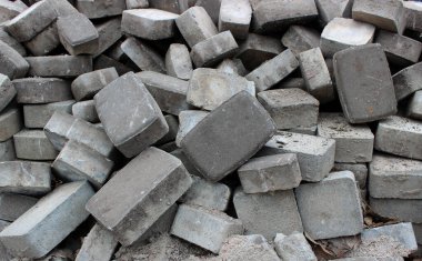 Kirli Kaldırılmış Beton Döşeme Kalıpları