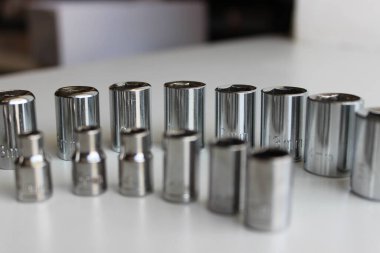 Sihirli fındıklar için Ratchet sürücü soketleri Beyaz atölyede boyutuna göre düzenlenmiştir 