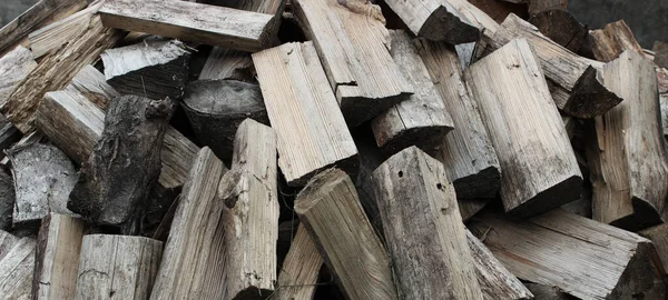 Heaped Aged Firewood Stock Photo Backgrounds — Stock Photo, Image
