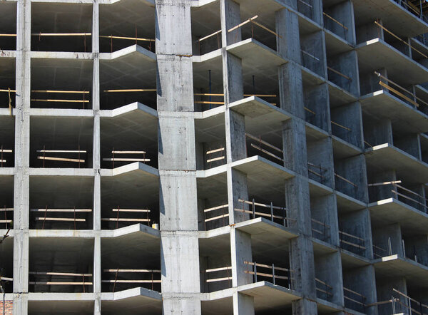 Frame Structure Of Concrete Floors And Columns Of Multi Storey Buildings