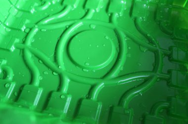 Plastik İmha Arkaplanı için Ayrıntılı Stok Fotoğraflarıyla Yoğunlaştırılmış İndirimli Yeşil desenli Plastik Yüzey