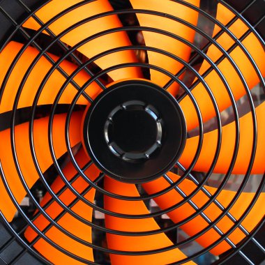 Kare bir görüntüyü dolduran parlak turuncu pervane pervaneleri