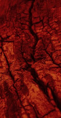 Textured Pattern Similar Cracked Volcano Lava Stock Image. Hot Cracks On Fiery Surface Vertical Image clipart