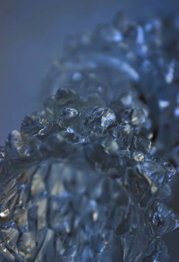Translucent Crystal Structure Close Up Stock Photo