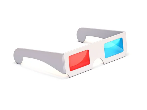 Glasses Side View Rendering Illustration Isolated White Background — Fotografia de Stock